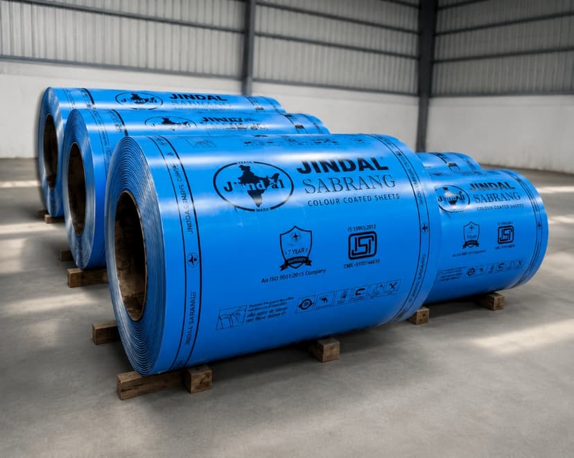 Jindal Sabrang Blue Color Coated Rolls