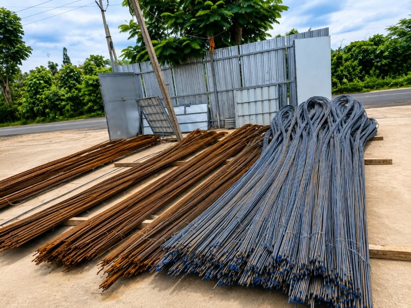 Raw TMT Rebars