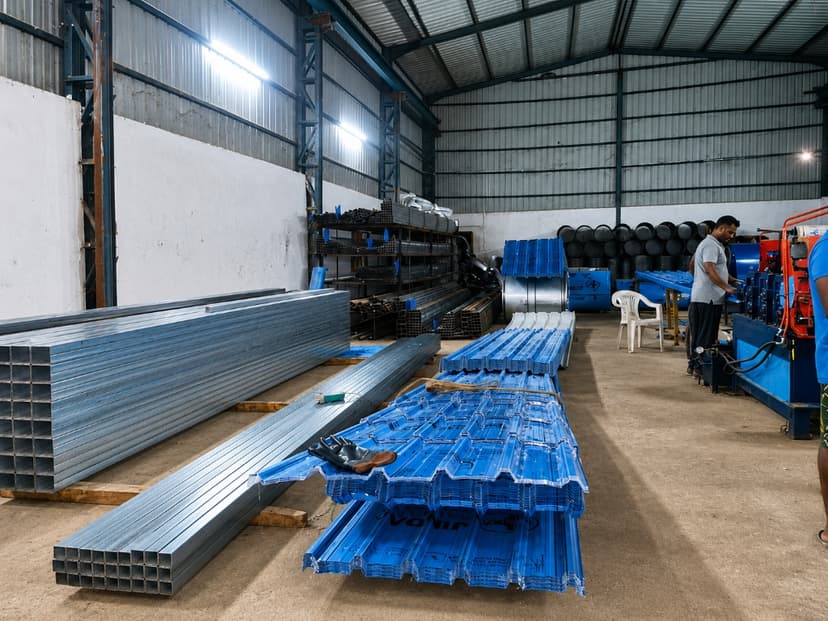 Blue Corrugated Sheet Profiler